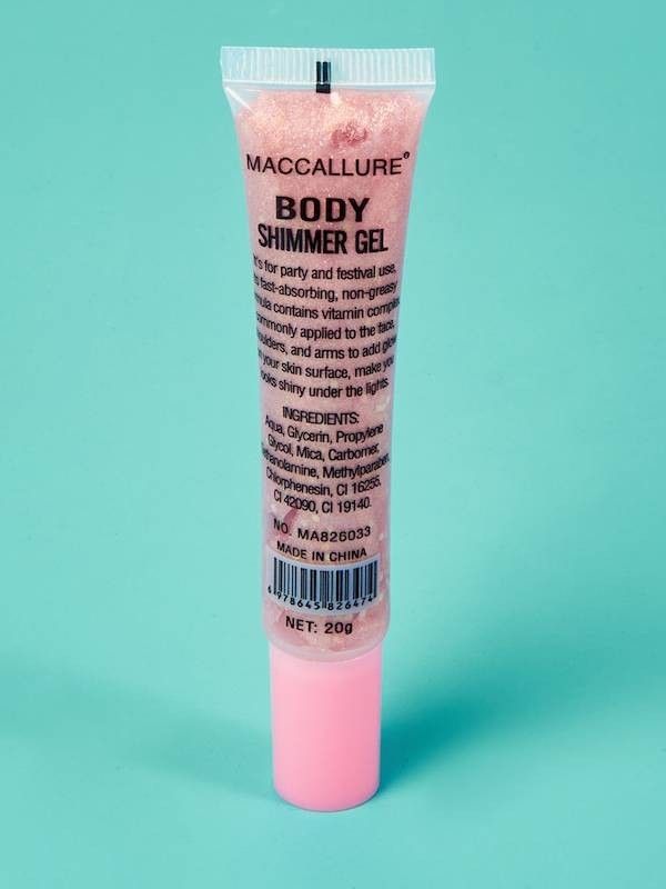 Maccallure Glitter gel for face and body Body Shimmer Gel, F